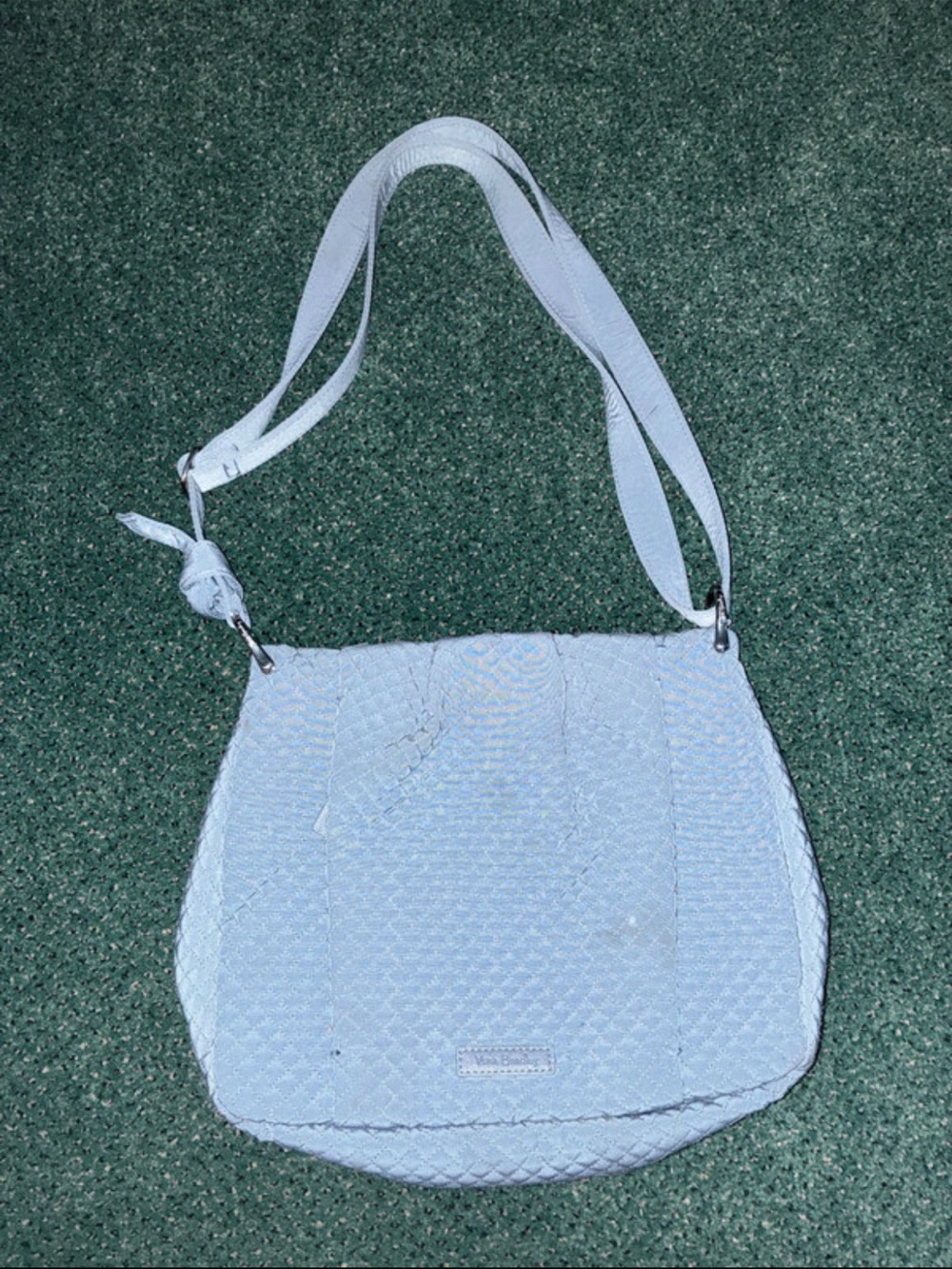 Vera Bradley Blue Quilted Crossbody Shoulder Bag